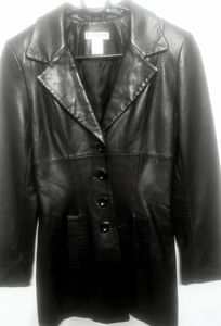 "Bebe" Butter Soft Genuine Leather Lined Coat